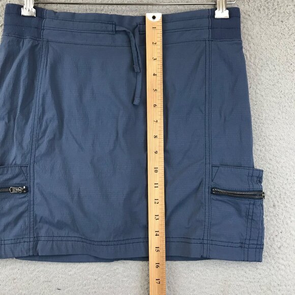 Women's ATHLETA Blue Athletic Activewear Skort W/ Waist Tie & Side Pockets Sz 8 - Picture 7 of 9